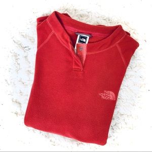 North Face TNF TKA Micro fleece snap sweatshirt